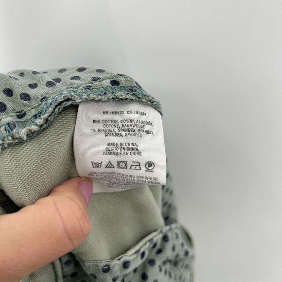 ANTHROPOLOGIE Pilcro Sage Green Hyphen Slim Straight Leg Trouser Pants Size 28 - Picture 8 of 8